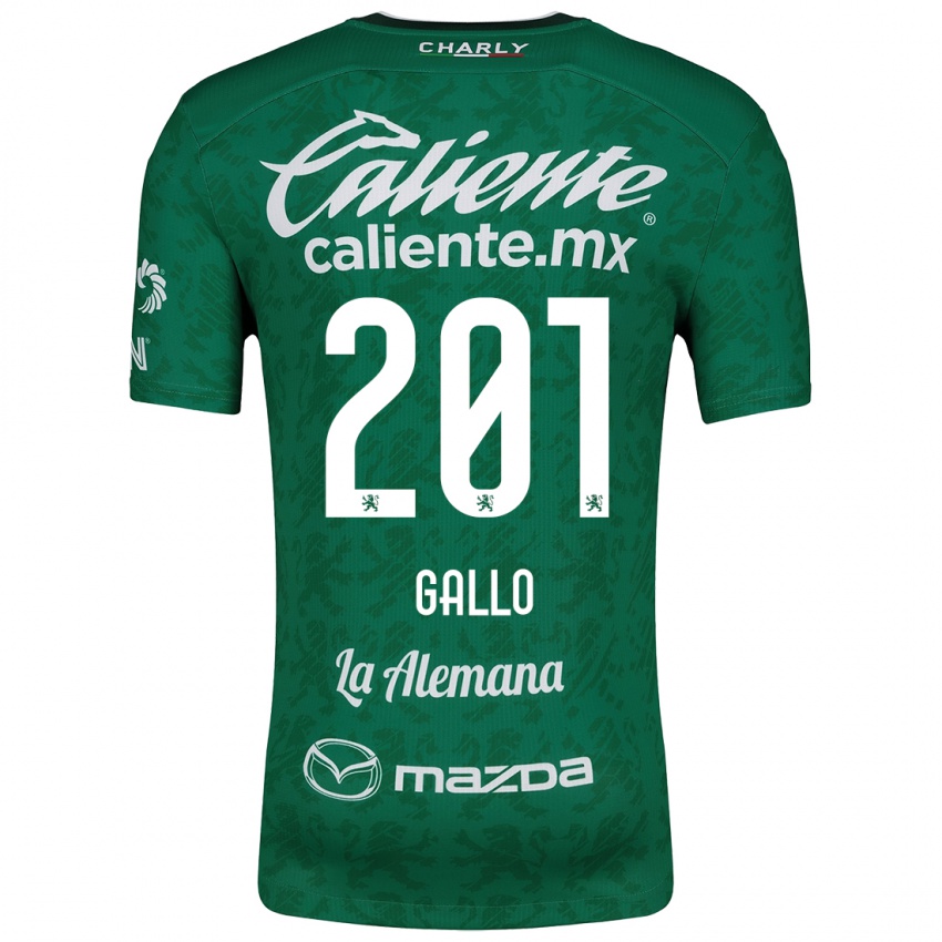 Criança Camisola Andrés Gallo #201 Verde Branco Principal 2024/25 Camisa Brasil