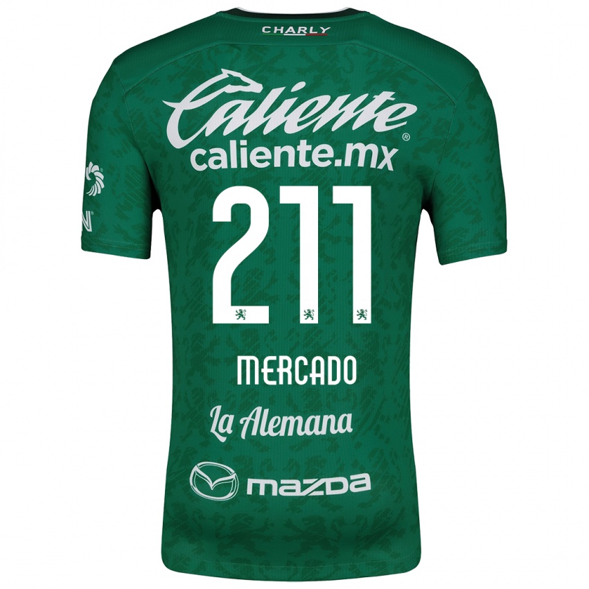 Criança Camisola Diego Mercado #211 Verde Branco Principal 2024/25 Camisa Brasil