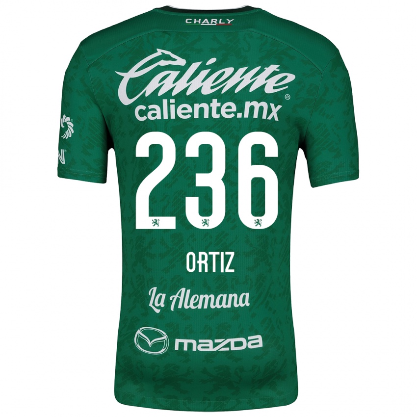 Criança Camisola Youssef Ortiz #236 Verde Branco Principal 2024/25 Camisa Brasil