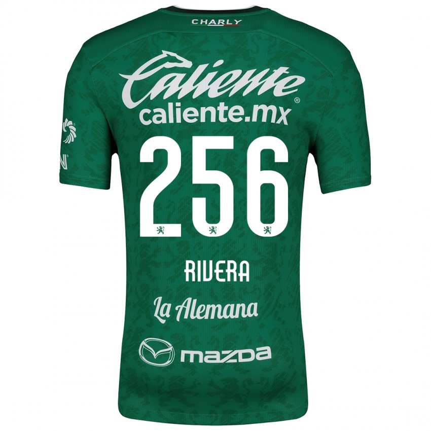 Criança Camisola Fernando Rivera #256 Verde Branco Principal 2024/25 Camisa Brasil