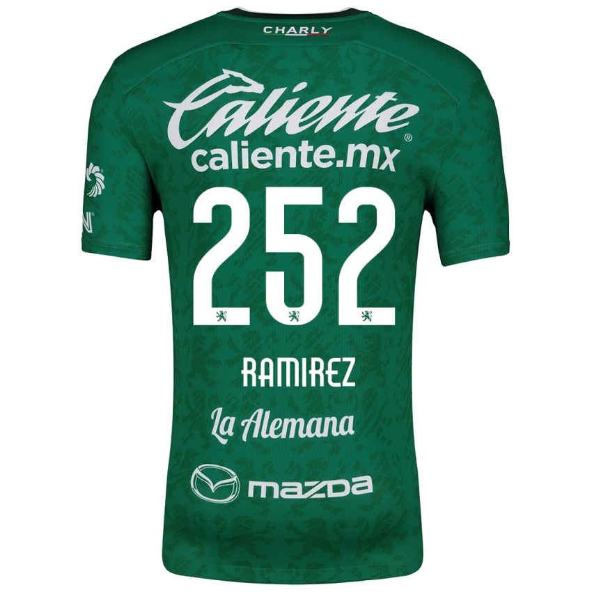 Criança Camisola Luis Ramírez #252 Verde Branco Principal 2024/25 Camisa Brasil