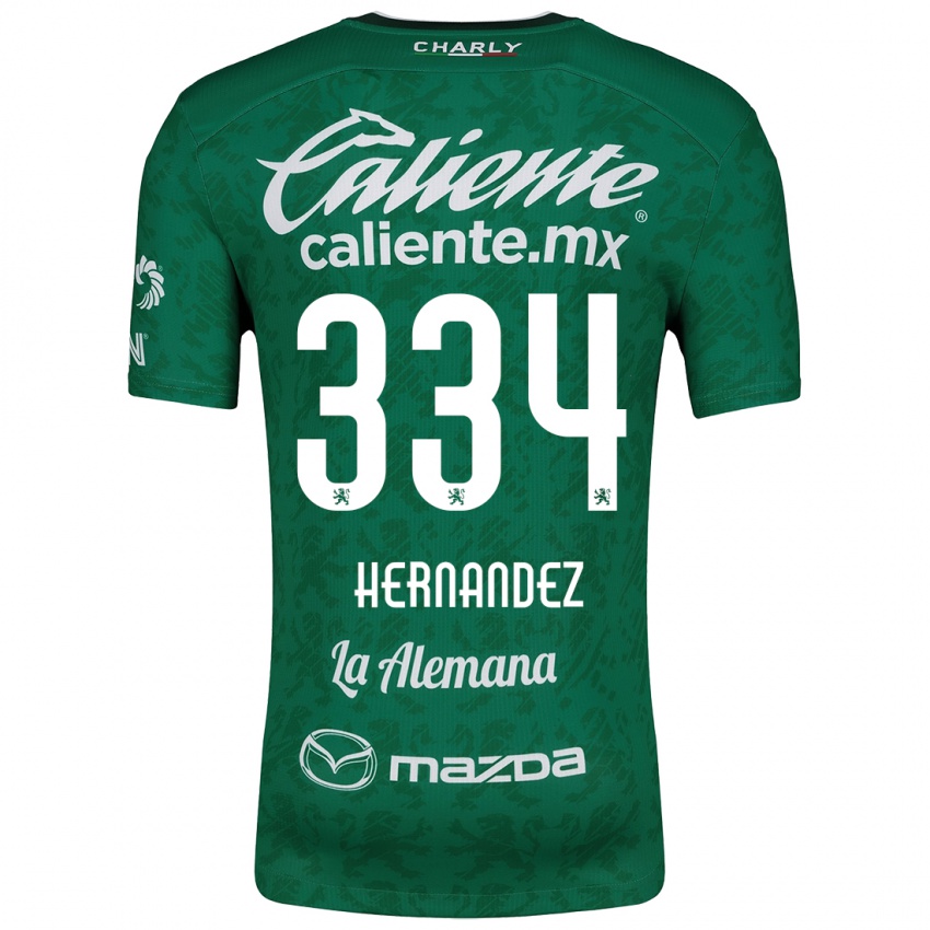 Criança Camisola Alan Hernández #334 Verde Branco Principal 2024/25 Camisa Brasil