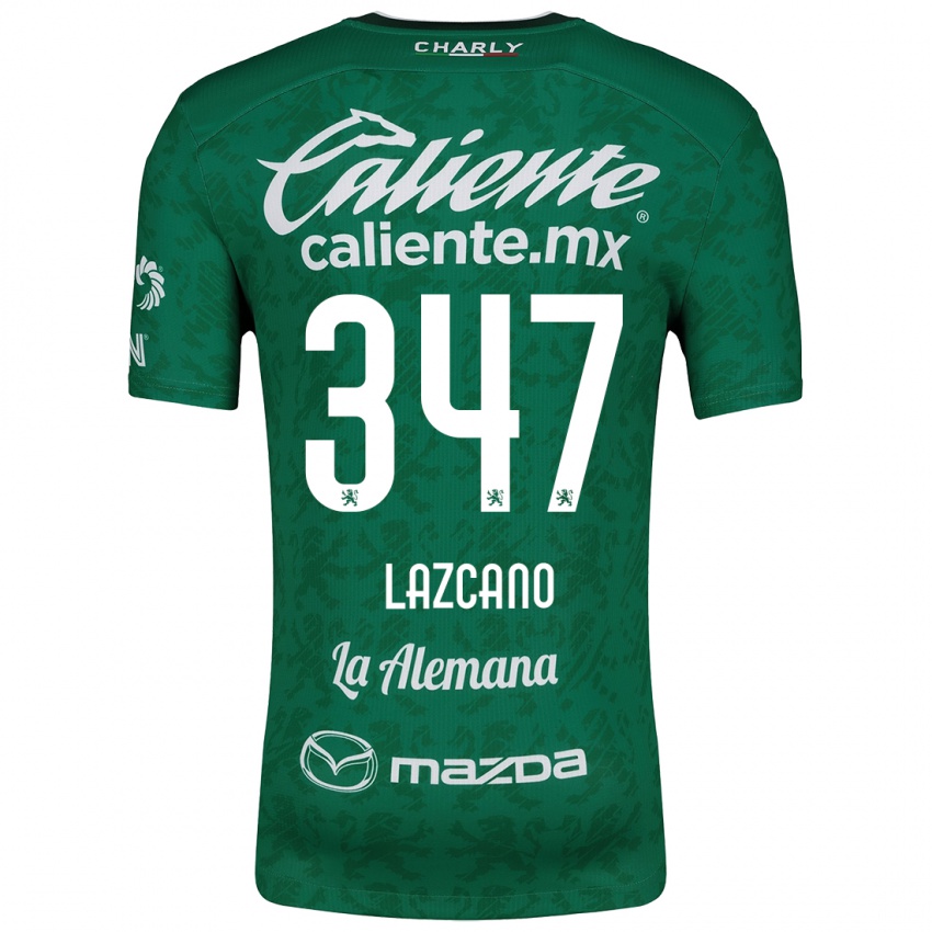 Criança Camisola Evan Lazcano #347 Verde Branco Principal 2024/25 Camisa Brasil