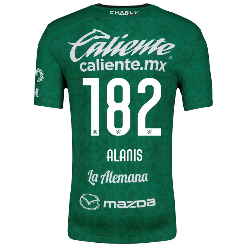 Criança Camisola Alejandro Alanís #182 Verde Branco Principal 2024/25 Camisa Brasil