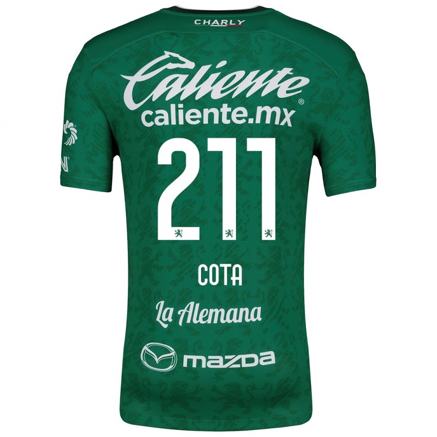 Criança Camisola Luis Cota #211 Verde Branco Principal 2024/25 Camisa Brasil