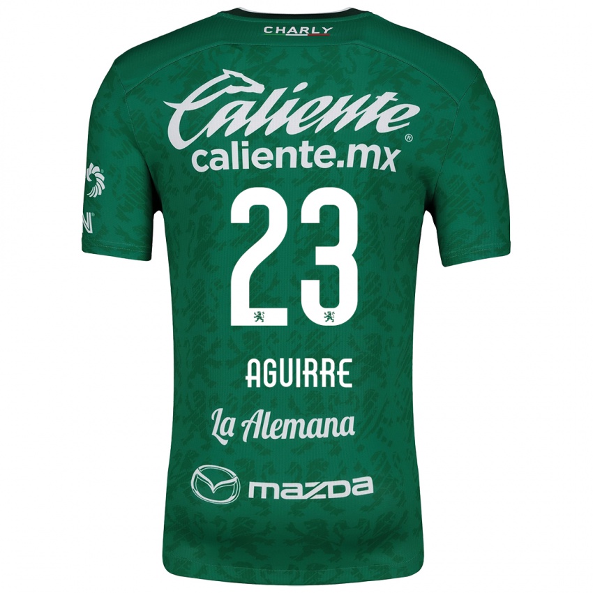 Criança Camisola Zoe Aguirre #23 Verde Branco Principal 2024/25 Camisa Brasil