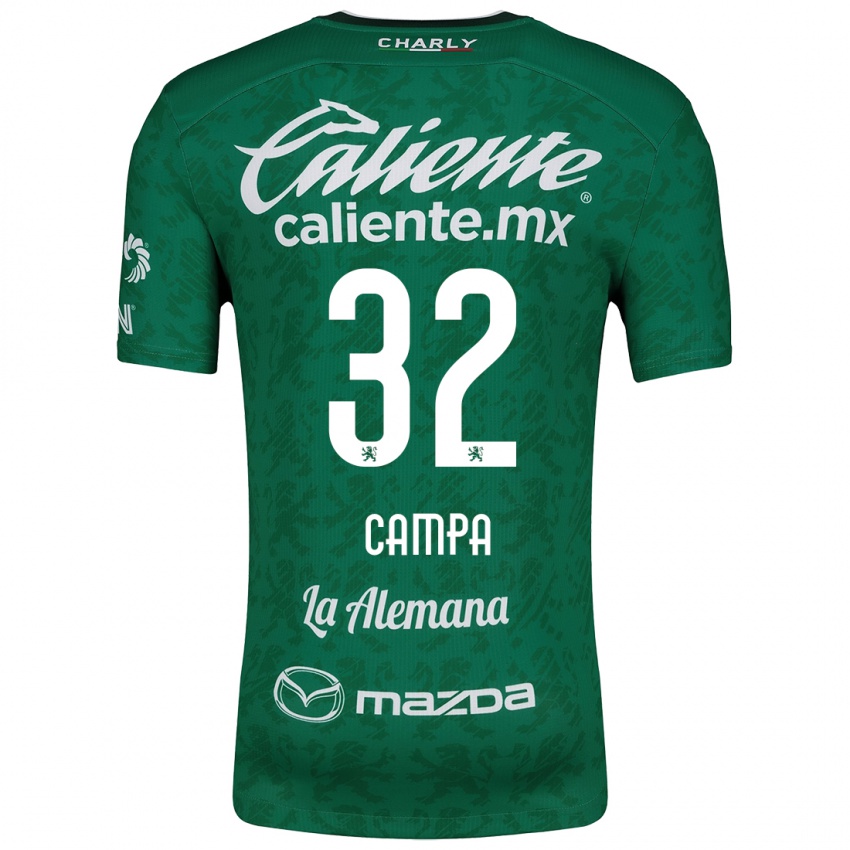 Criança Camisola Ana Campa #32 Verde Branco Principal 2024/25 Camisa Brasil