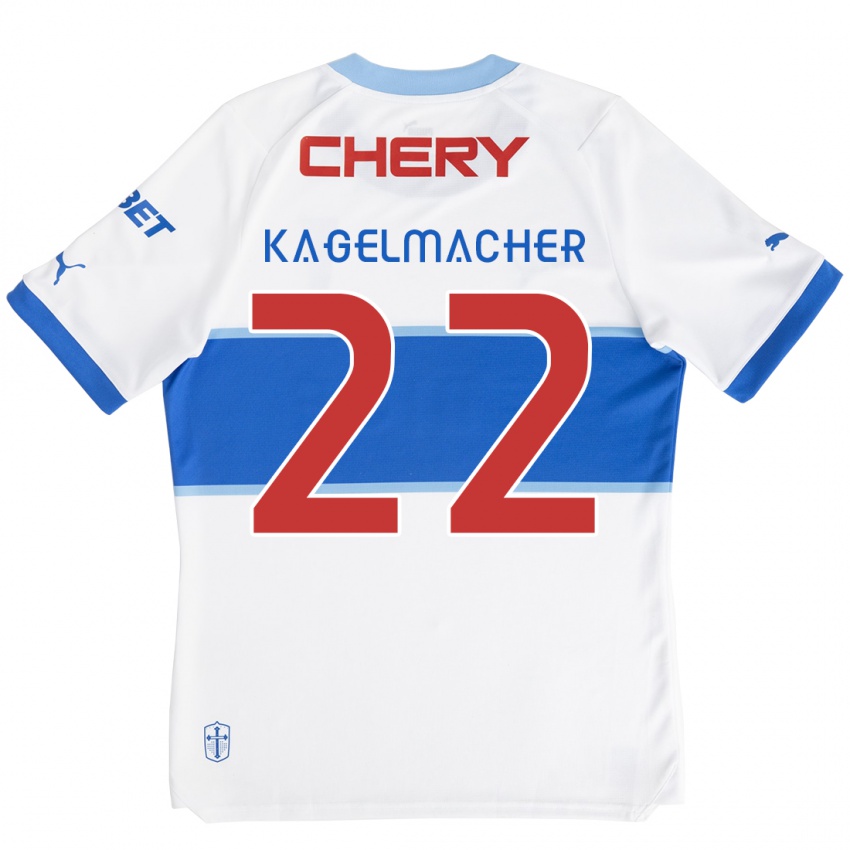 Criança Camisola Gary Kagelmacher #22 Branco Azul Principal 2024/25 Camisa Brasil