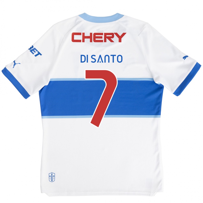 Criança Camisola Franco Di Santo #7 Branco Azul Principal 2024/25 Camisa Brasil