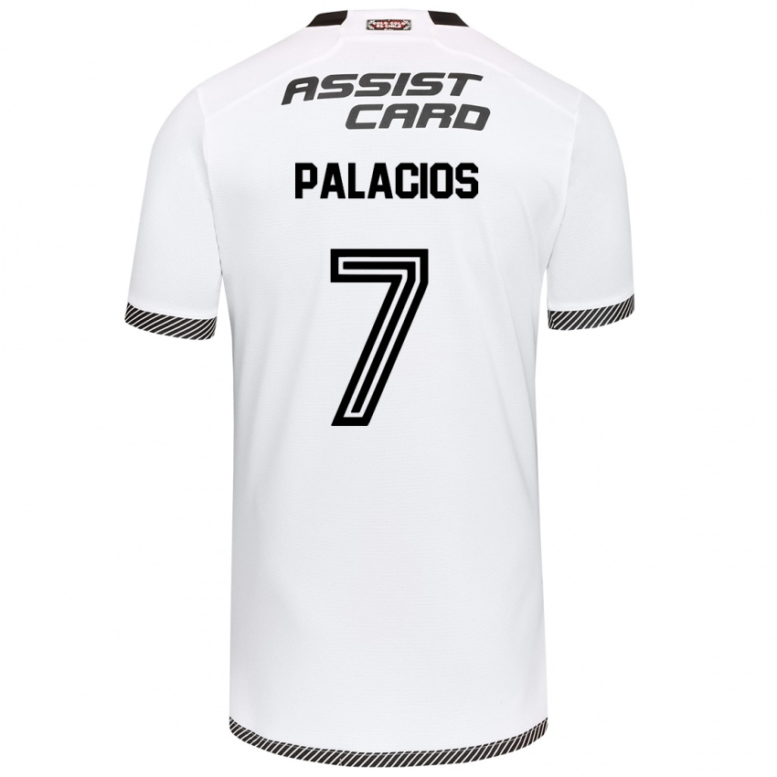 Criança Camisola Carlos Palacios #7 Branco Preto Principal 2024/25 Camisa Brasil