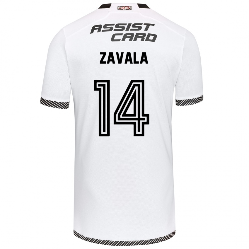 Criança Camisola Cristián Zavala #14 Branco Preto Principal 2024/25 Camisa Brasil