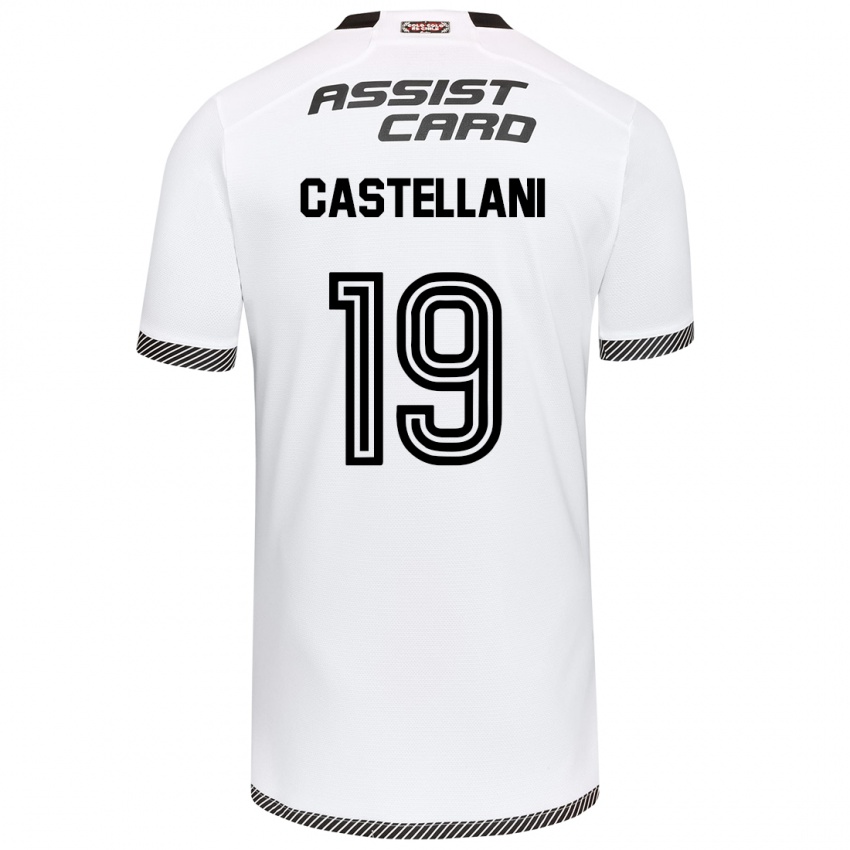 Criança Camisola Gonzalo Castellani #19 Branco Preto Principal 2024/25 Camisa Brasil