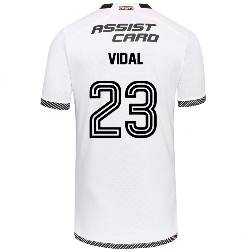 Criança Camisola Arturo Vidal #23 Branco Preto Principal 2024/25 Camisa Brasil