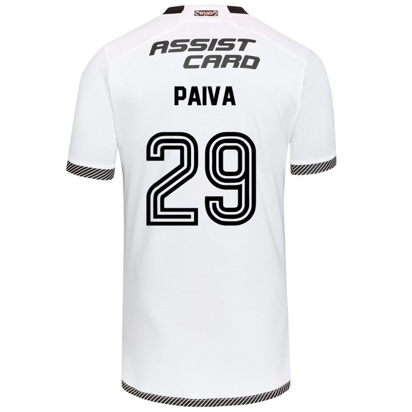 Criança Camisola Guillermo Paiva #29 Branco Preto Principal 2024/25 Camisa Brasil