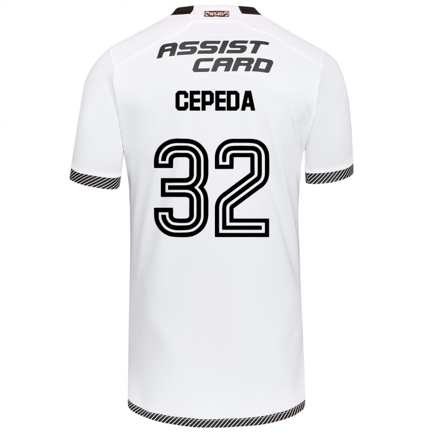 Criança Camisola Lucas Cepeda #32 Branco Preto Principal 2024/25 Camisa Brasil