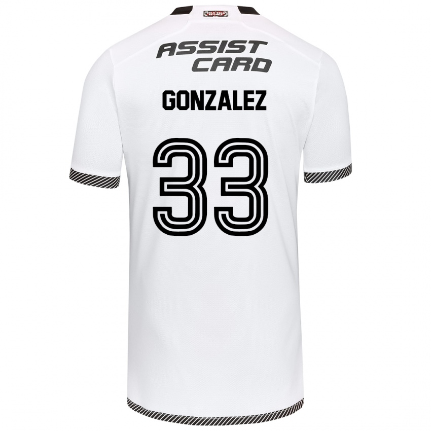 Criança Camisola Ramiro González #33 Branco Preto Principal 2024/25 Camisa Brasil