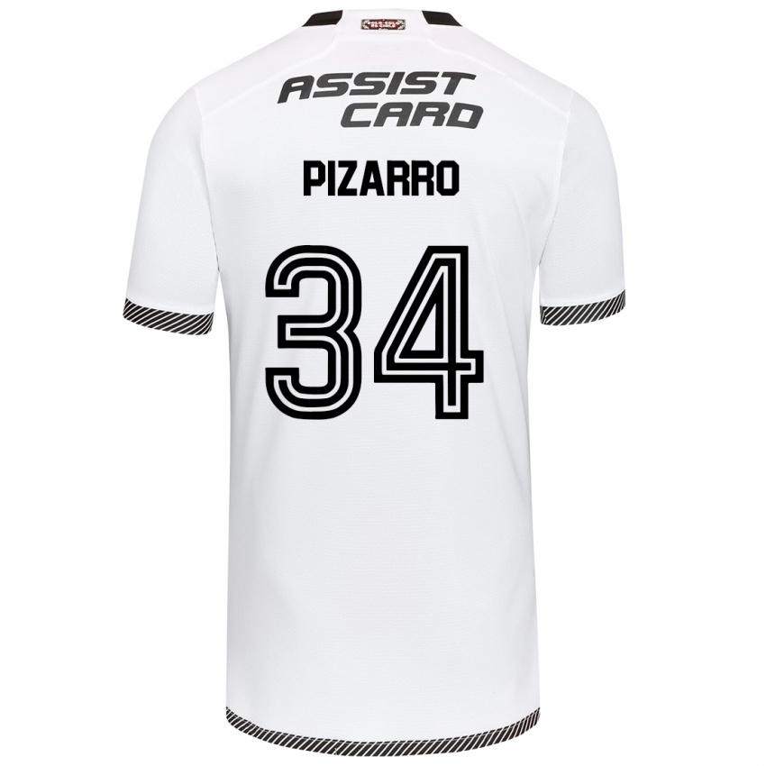 Criança Camisola Vicente Pizarro #34 Branco Preto Principal 2024/25 Camisa Brasil