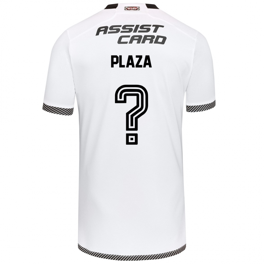 Criança Camisola Diego Plaza #0 Branco Preto Principal 2024/25 Camisa Brasil