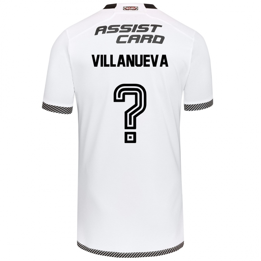 Criança Camisola Eduardo Villanueva #0 Branco Preto Principal 2024/25 Camisa Brasil