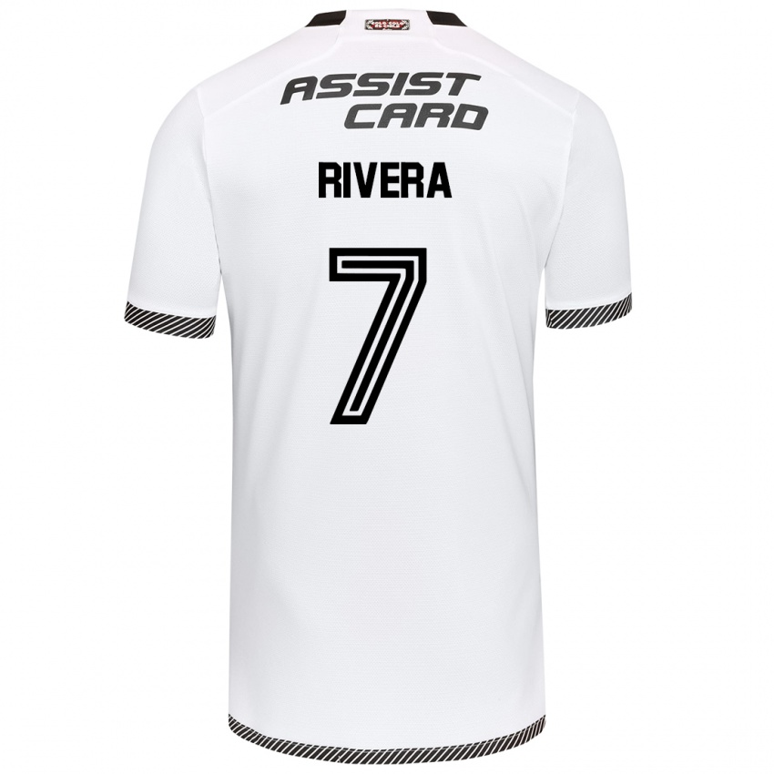 Criança Camisola Francisco Rivera #7 Branco Preto Principal 2024/25 Camisa Brasil