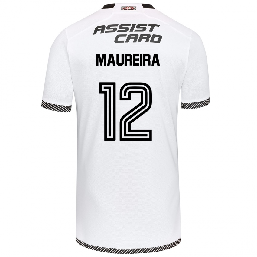 Criança Camisola Gabriel Maureira #12 Branco Preto Principal 2024/25 Camisa Brasil