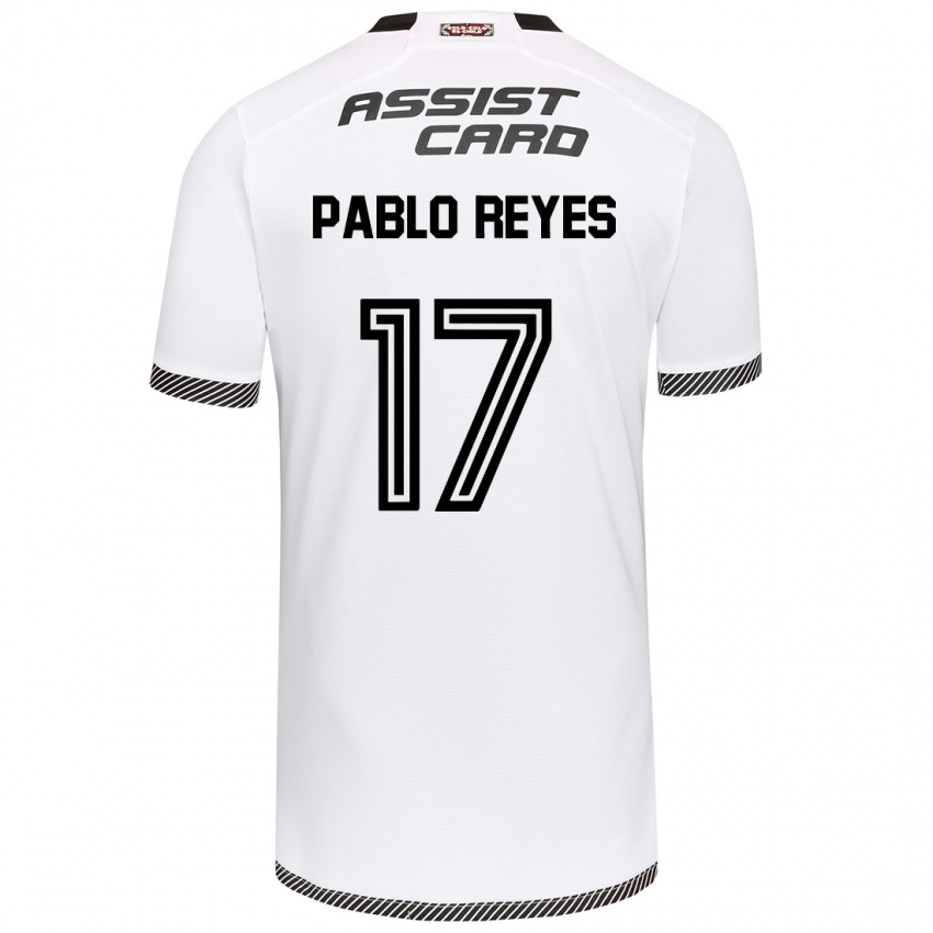 Criança Camisola Juan Pablo Reyes #17 Branco Preto Principal 2024/25 Camisa Brasil