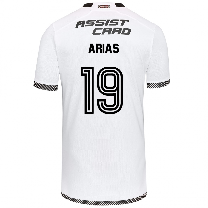 Criança Camisola Bastián Arias #19 Branco Preto Principal 2024/25 Camisa Brasil