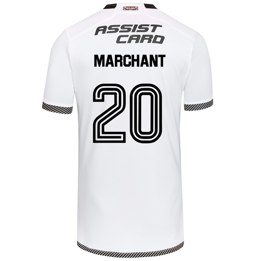 Criança Camisola Francisco Marchant #20 Branco Preto Principal 2024/25 Camisa Brasil