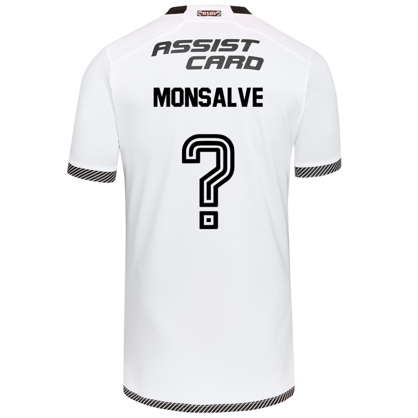 Criança Camisola Gaspar Monsalve #0 Branco Preto Principal 2024/25 Camisa Brasil