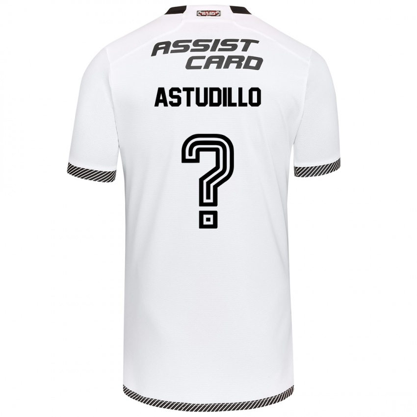 Criança Camisola Jerall Astudillo #0 Branco Preto Principal 2024/25 Camisa Brasil