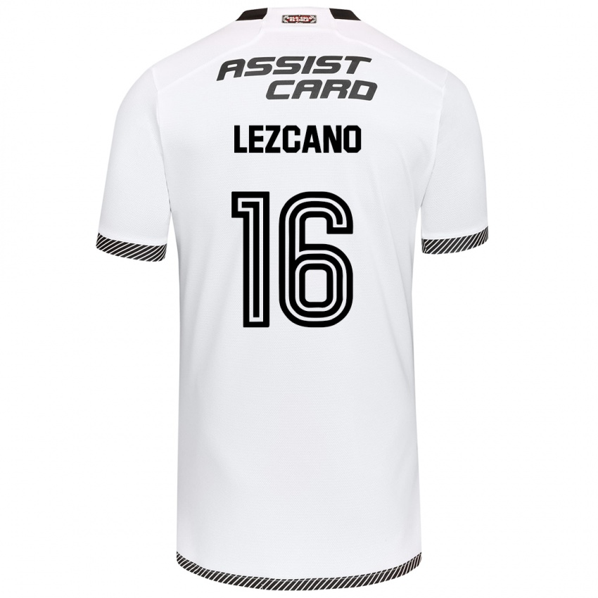 Criança Camisola Darío Lezcano #16 Branco Preto Principal 2024/25 Camisa Brasil