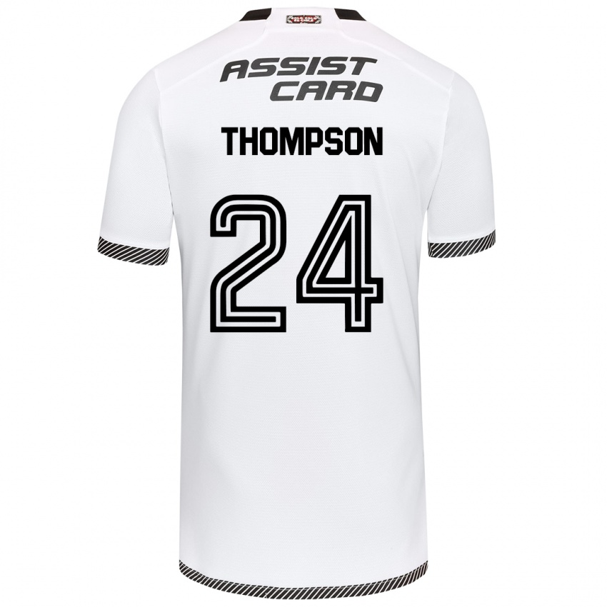 Criança Camisola Jordhy Thompson #24 Branco Preto Principal 2024/25 Camisa Brasil