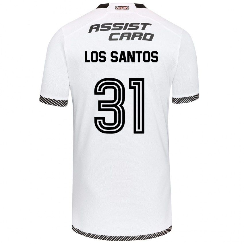 Criança Camisola Matías De Los Santos #31 Branco Preto Principal 2024/25 Camisa Brasil