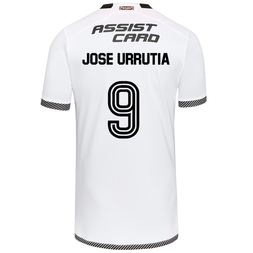 Criança Camisola María José Urrutia #9 Branco Preto Principal 2024/25 Camisa Brasil