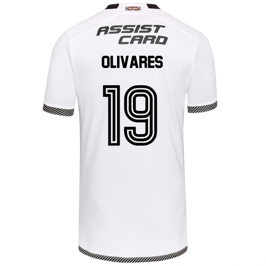 Criança Camisola Michelle Olivares #19 Branco Preto Principal 2024/25 Camisa Brasil