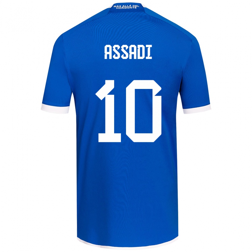 Criança Camisola Lucas Assadi #10 Branco Azulado Principal 2024/25 Camisa Brasil