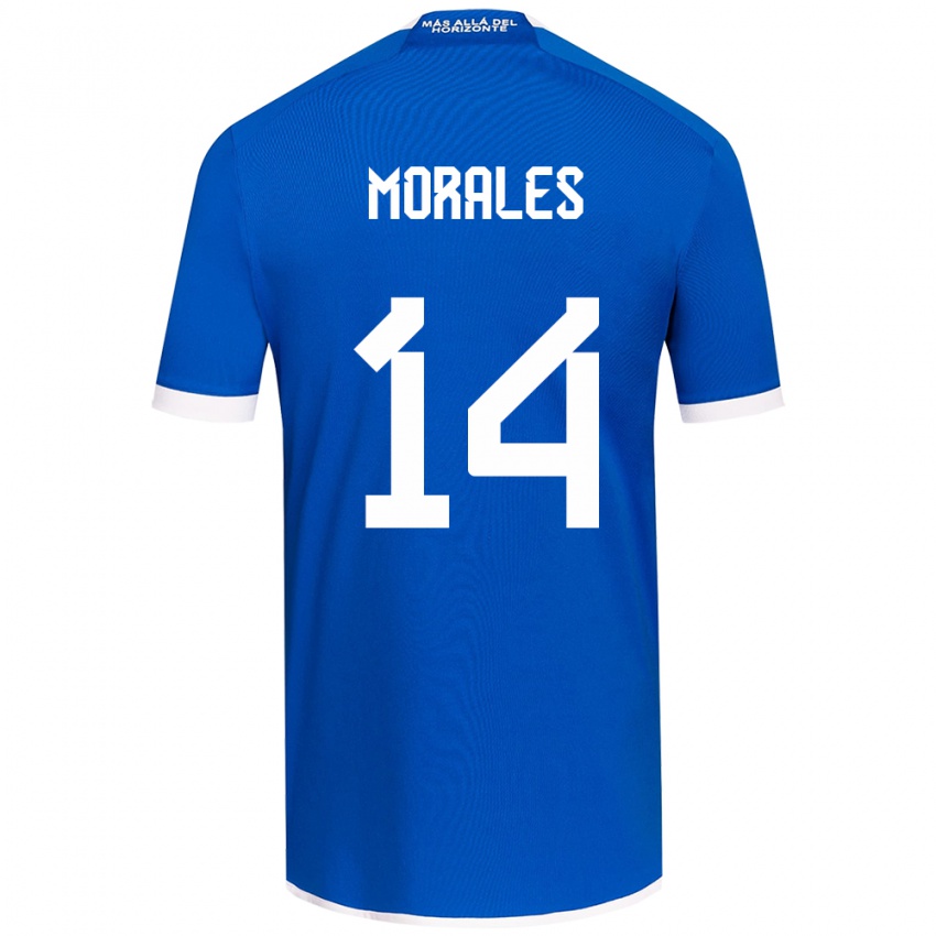 Criança Camisola Marcelo Morales #14 Branco Azulado Principal 2024/25 Camisa Brasil