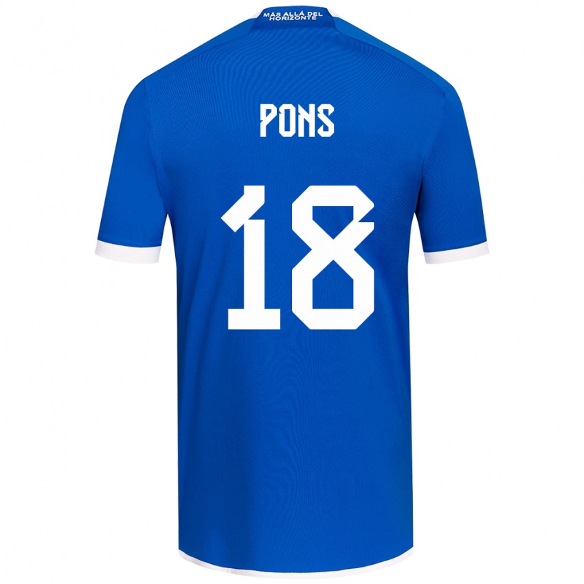 Criança Camisola Luciano Pons #18 Branco Azulado Principal 2024/25 Camisa Brasil