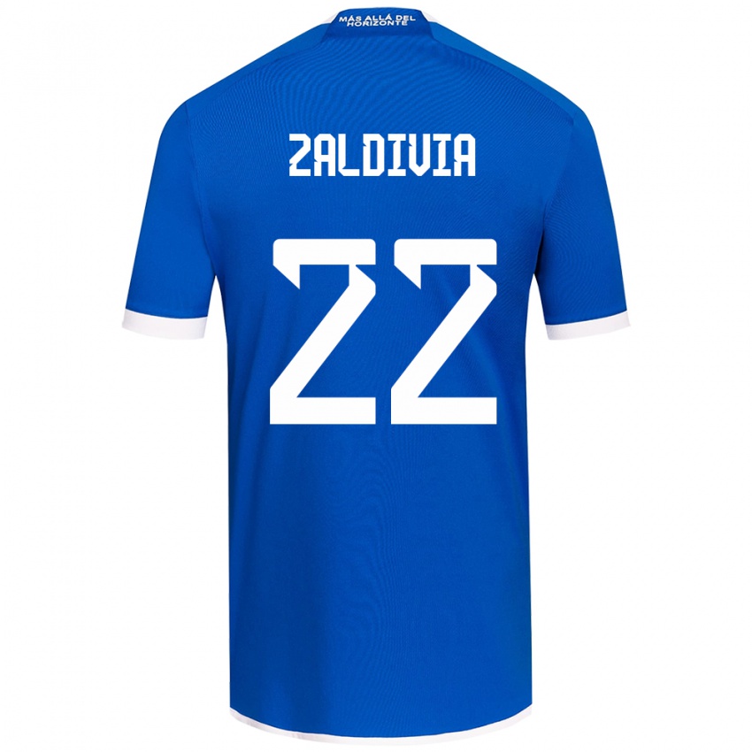 Criança Camisola Matías Zaldivia #22 Branco Azulado Principal 2024/25 Camisa Brasil