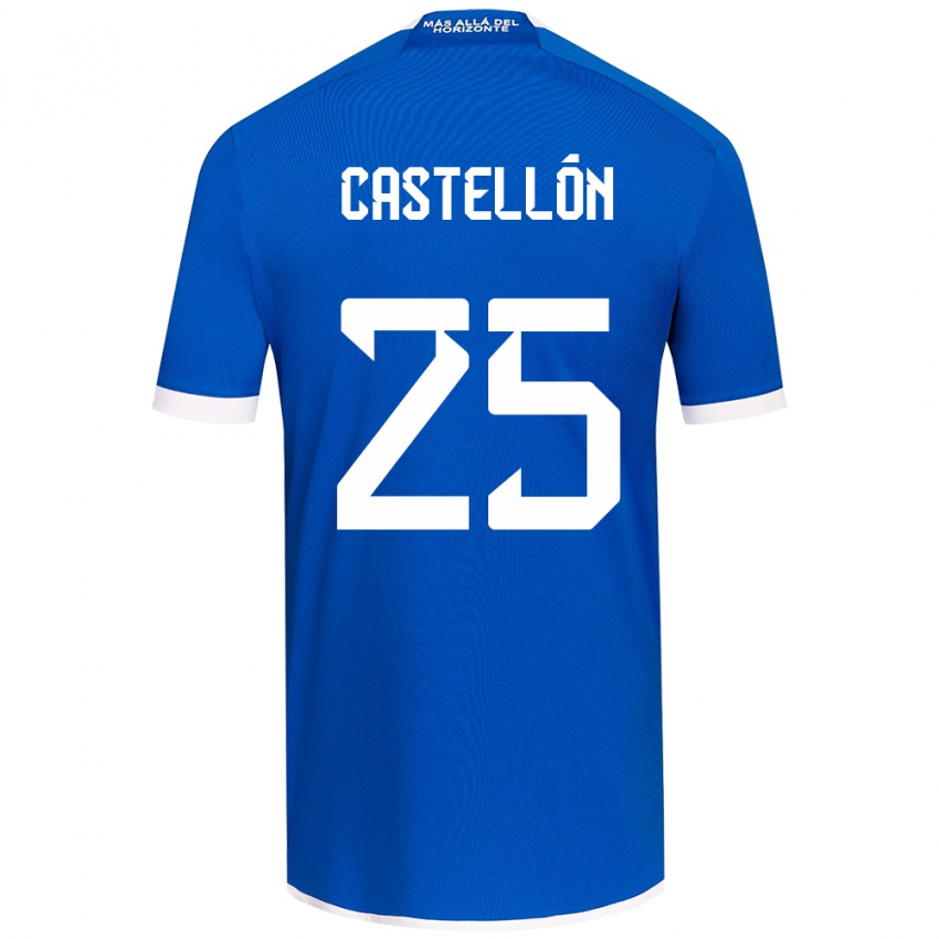 Criança Camisola Gabriel Castellón #25 Branco Azulado Principal 2024/25 Camisa Brasil