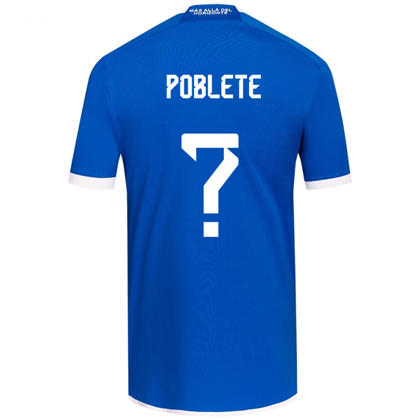 Criança Camisola José Poblete #0 Branco Azulado Principal 2024/25 Camisa Brasil