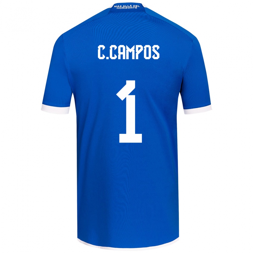 Criança Camisola Cristóbal Campos #1 Branco Azulado Principal 2024/25 Camisa Brasil