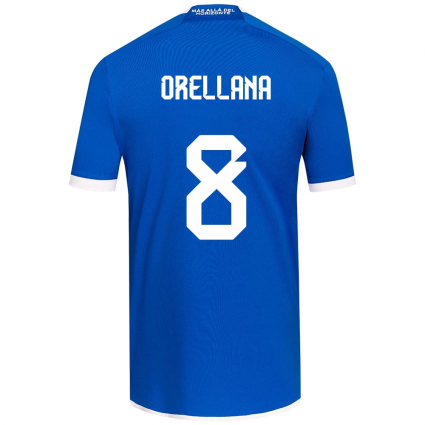 Criança Camisola Denisse Orellana #8 Branco Azulado Principal 2024/25 Camisa Brasil