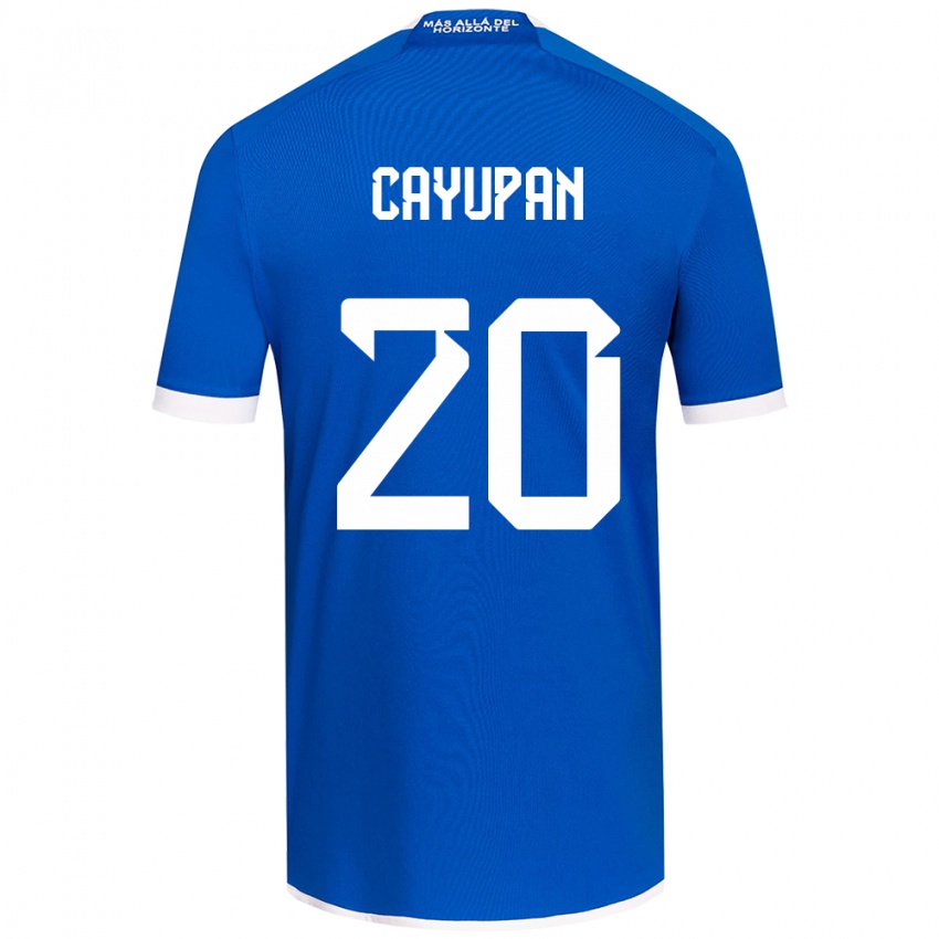 Criança Camisola Natalia Cayupán #20 Branco Azulado Principal 2024/25 Camisa Brasil