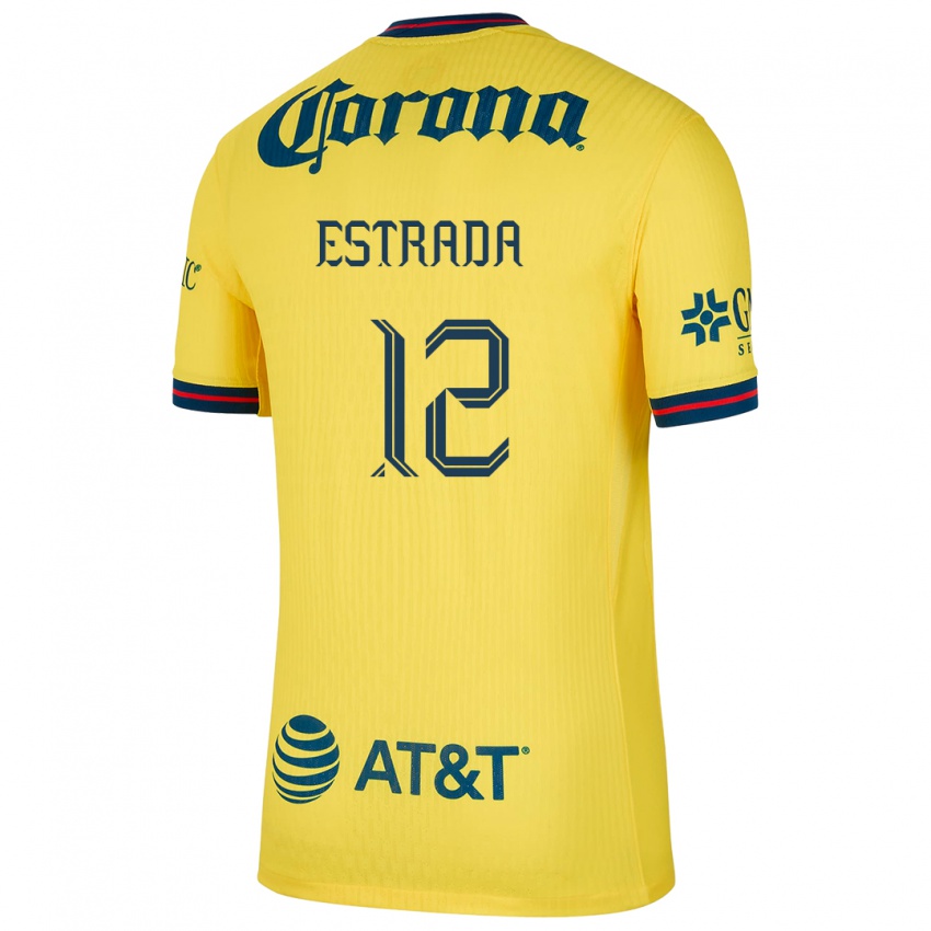 Criança Camisola Jonathan Estrada #12 Amarelo Azul Principal 2024/25 Camisa Brasil