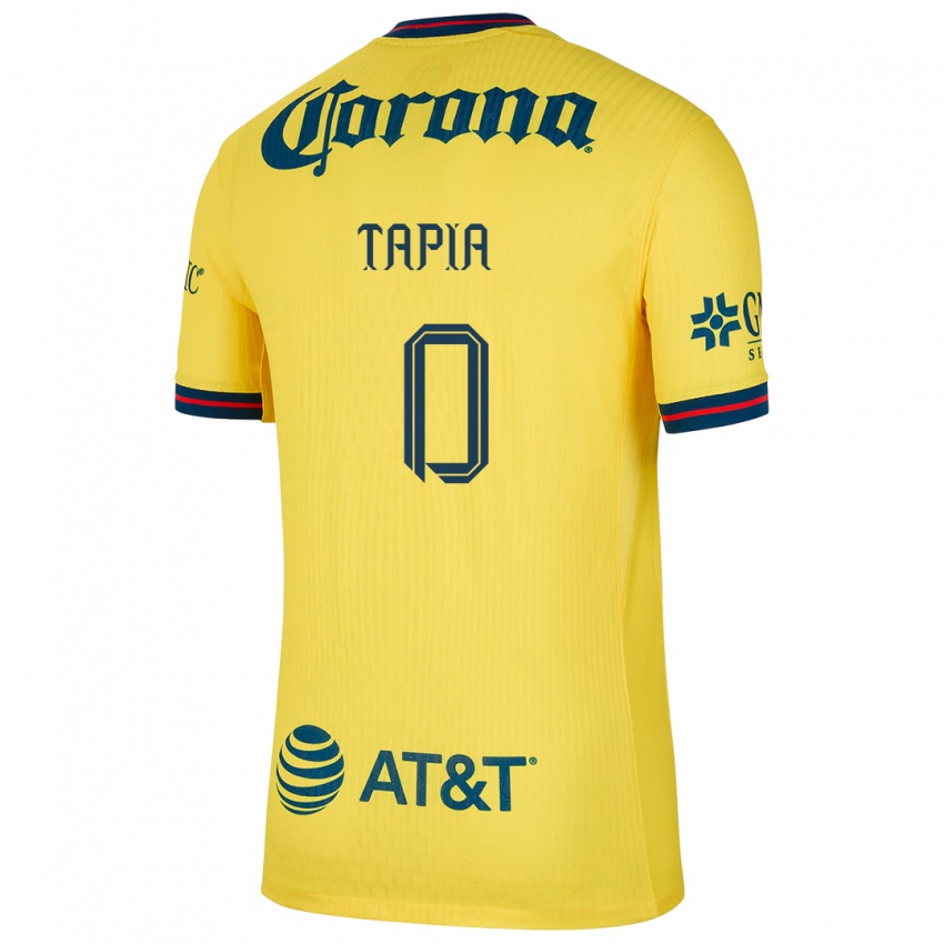 Criança Camisola Leonardo Tapia #0 Amarelo Azul Principal 2024/25 Camisa Brasil