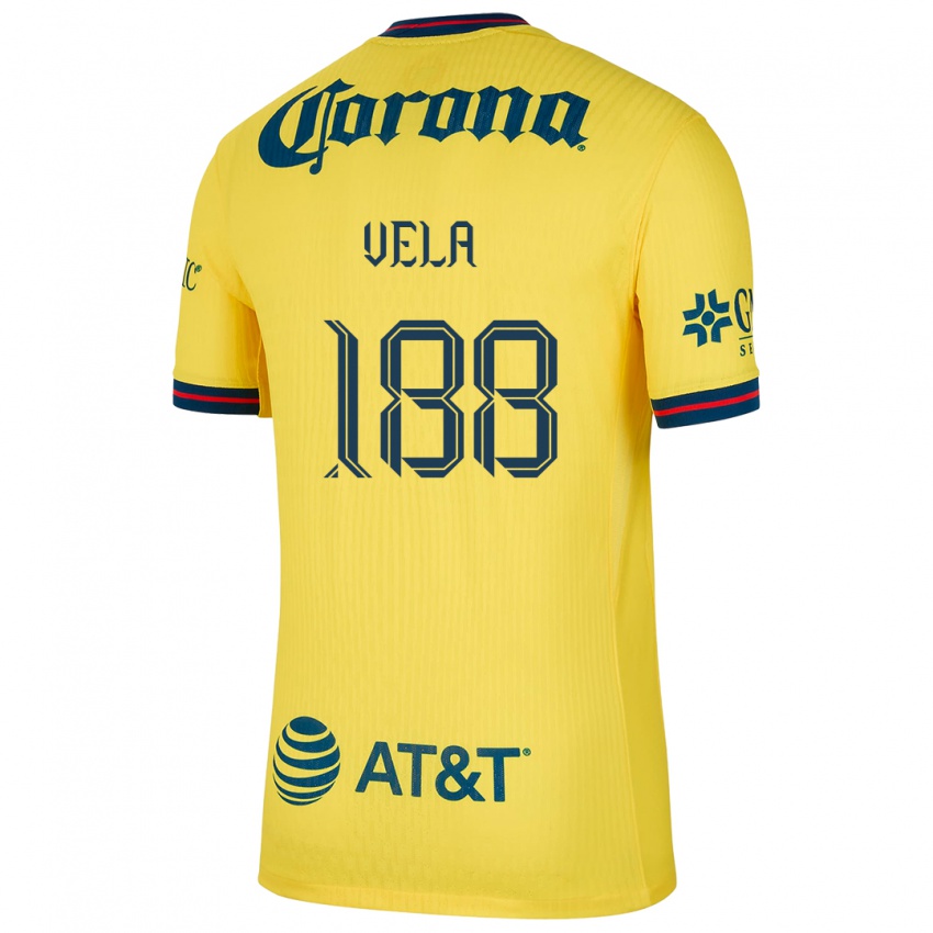 Criança Camisola Christo Vela #188 Amarelo Azul Principal 2024/25 Camisa Brasil