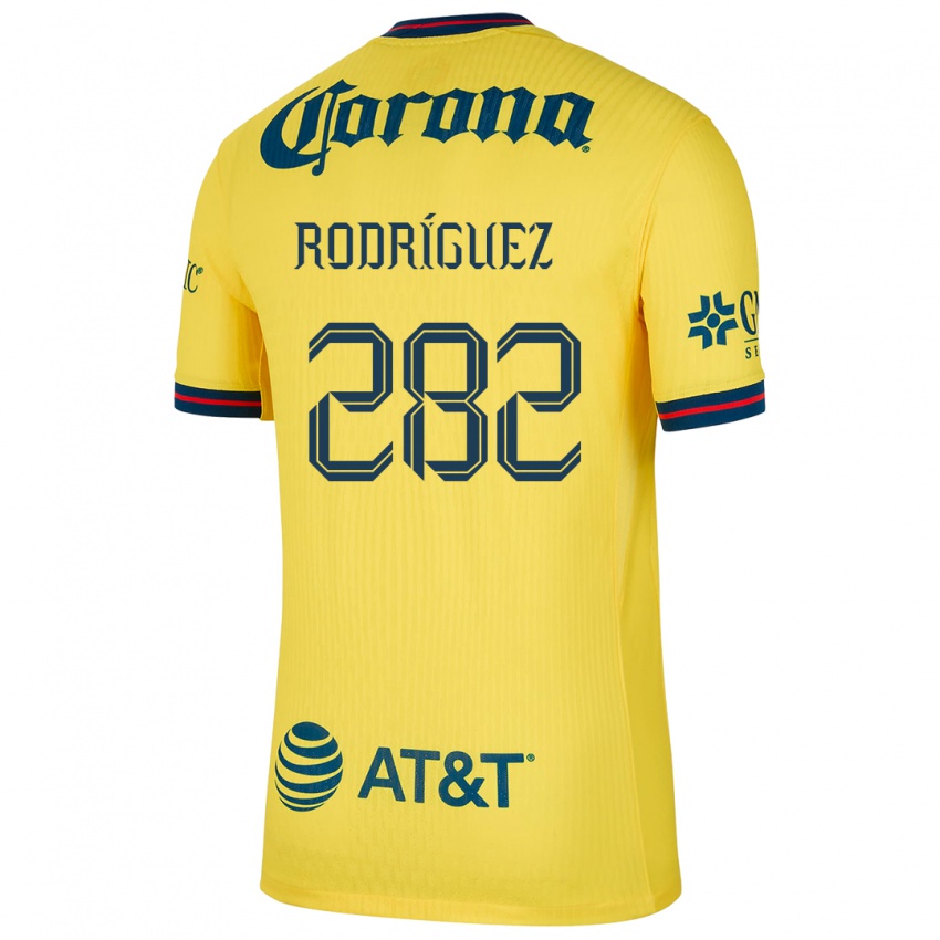 Criança Camisola Francisco Rodríguez #282 Amarelo Azul Principal 2024/25 Camisa Brasil