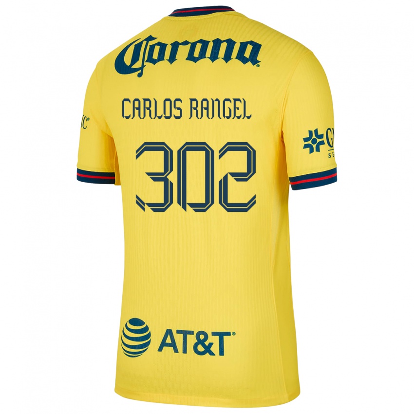 Criança Camisola Juan Carlos Rangel #302 Amarelo Azul Principal 2024/25 Camisa Brasil