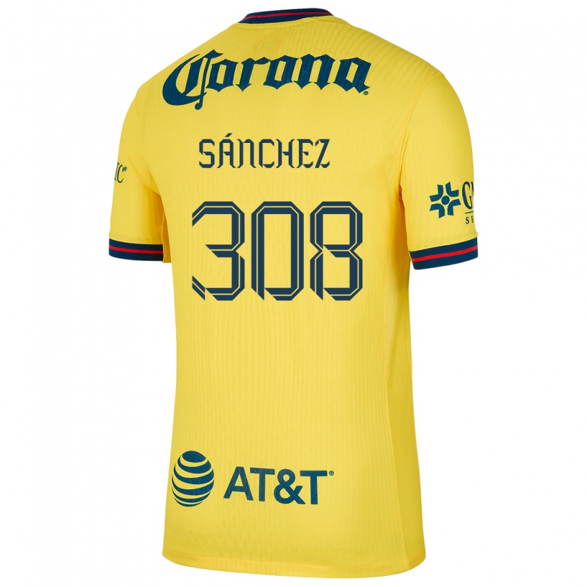 Criança Camisola Oswaldo Sánchez #308 Amarelo Azul Principal 2024/25 Camisa Brasil